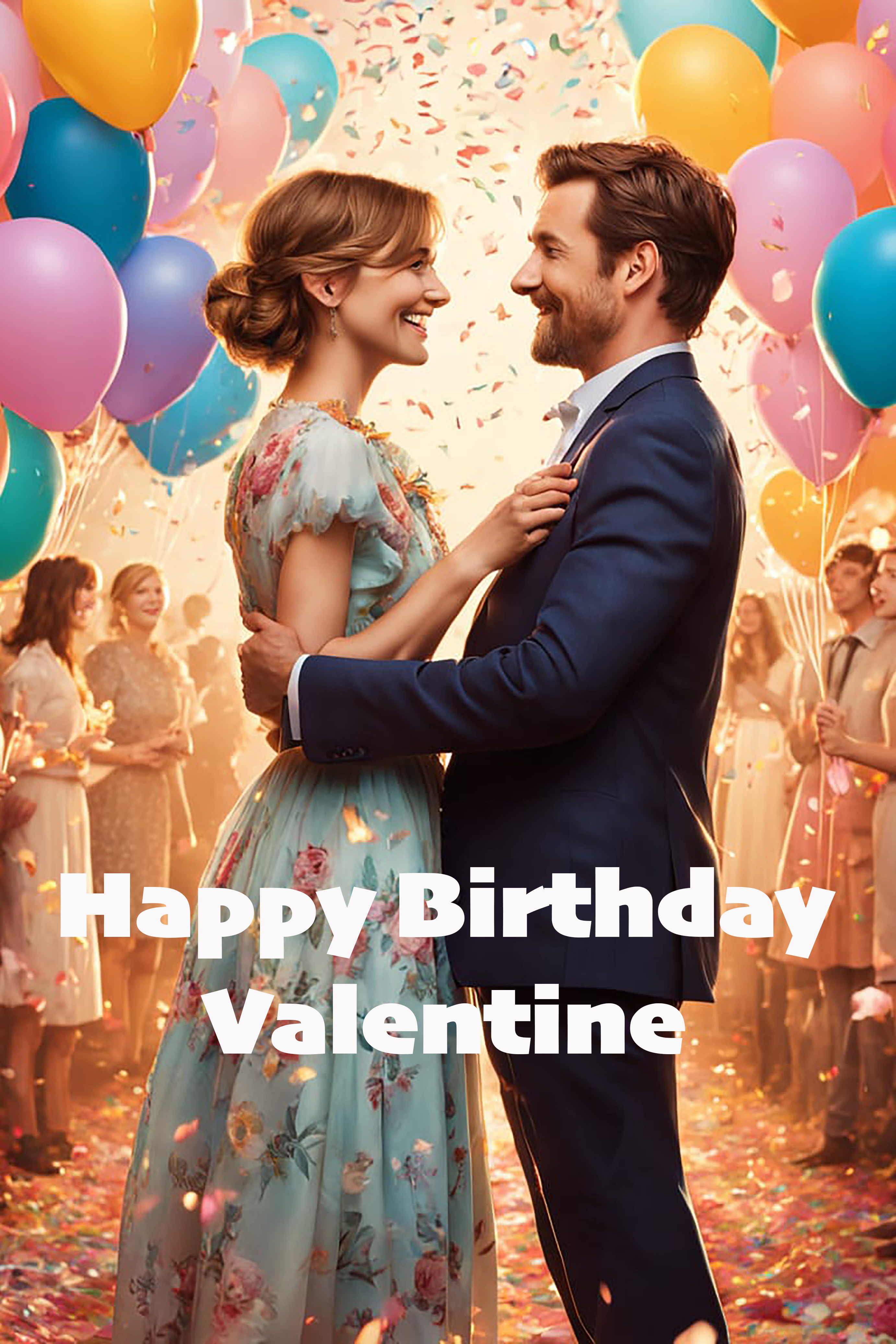 Happy Birthday Valentine Poster